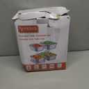 Fyrnova 8 PCS Food Storage Containers with Lids Airtight, Stainless Steel Containers Set for Kitchen Storage, Meal Prep, Lunch Containers, Microwave/Dishwasher Safe (41oz & 24oz)