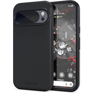 Crave for Google Pixel 10 Case and Pixel 10 Pro Case, Shockproof Protection Dual Layer (6.3 inch) - Black