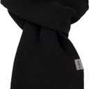 PuTian 100% Merino Wool Scarf for Men & Women Soft Warm Breathable Everyday Knitted Neck Wear (Black), 
13’’x71’’