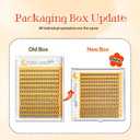 240pcs Individual Lashes Extension, 20D Volume Mix Pack Cluster Lashes, 8-12mm Mix Lengths C Curl 0.07mm Thickness Professional Makeup Individual Cluster Lashes and Apply Under your Lashes