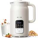 GDOR 35oz Nut Milk Maker, 9-in-1 Plant Milk Machine for Homemade Almond/Oat/Soy, Juice & Smoothie, Blender with 12 Stainless Steel Blades, Keep Warm, 12H Delay, Boil Water and Self-Cleaning