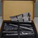 Putros Heavy Duty Backdrop Stand 8ft x 8ft Black Pipe and Drape Backdrop Stand Kit Adjustable Metal Backdrop Sand for Wedding Photobooth Exhibition Decoration