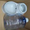Pet Water Dispenser Station - 1 Gal Replenish Pet Waterer for Dog Cat Animal Automatic Gravity Water Drinking Fountain Bottle Bowl Dish Stand