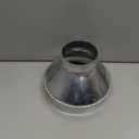 8 Inch to 4 Inch Duct Reducer Increaser Galvanized Steel Air Duct Adapter Round Crimped Pipe Connector Fitting Coupling for HVAC Ventilation Systems