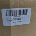 IMAXTOP 2 Pack Shoe Organizer for Closet,Foldable Shoe Storage Organizer with Adjustable Dividers, Shoe Storage Box with Clear Cover, Fits up to 16 Pairs, Black