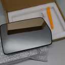 Driver Left Side Power Heated Mirror Glass Fits for 2004-2014 Ford F-150 Replacement for 4L3Z-17K707-DB