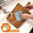 2 Pcs Wood Cutting Board with Handle Decorative Wooden Serving Board Large Chopping Cutting Board Set Charcuterie Board for Cheese Board Meat Bread Chopping Blocks
