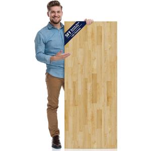 Solid Wood Butcher Block Countertop - Unfinished Birch Slab Counter Top Wooden Table Top for DIY Kitchen Island, Workbench, Washer Dryer, Coffee Bar Table, 60"x25"x1.5", 5FT