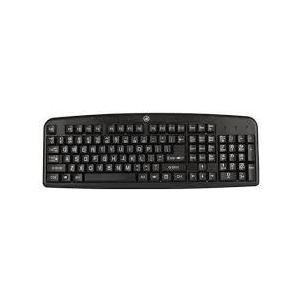Digital Innovations - 4250400 Full-size Wired Easy-View Keyboard - Black