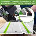 110in FS-1400/2 Guide Rail (1400 mm) - 110"Aluminum Track Saw Guide Rail Compatible with Festool TS-55/TS-75 Track Saws, Precision Plunge Circular Saw Guide Rail for Long Woodworking Cuts