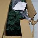  7Ft Pre-Lit PVC Hinged Christmas Tree 300 LED Lights Green
