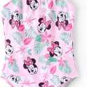Disney Stitch Marvel Frozen Elsa Girls Swimsuits UPF 50+ One Piece Bathing Suits Sport Summer Swimwear for Kids Size 12-13Y