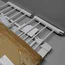 Babelio Baby Gate with Cat Door, CatPrivilege , Extra Wide 29-55" Cat Gate, 30" Tall Pressure Mounted Safety Gate for Large Openings, Stairs & Doorways, Auto Close, White