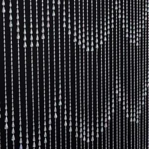 FlavorThings 3 FT X 6 FT Raindrops Iridescent Crystal Beaded Curtain Door String Curtain Wall Panel Window Room Divider Blind for Wedding Coffee House Restaurant Parts Home Decoration