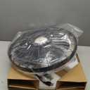 LEDIARY 20" Outdoor Ceiling Fan with Lights,IP65 Waterproof Gazebo Hanging Fan with Remote Control Smart App, Plug in Caged Ceiling Fan with 3CCT 6-Speeds for Patio Porch Pergola(Black)