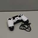 Wireless Controller Dual Vibration Game Joystick Controller for Ps4 Controller/Slim/Pro,Compatible with PS4 Console, White/Black