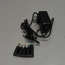 Kimaru 24V 1A Power Adapter for LED Light Strip, Routers, Modems, CCTV Camera, CD Player, Security Surveillance Industry, Regulated 24 Volts 1000mA Power Supply Cord, DC 24V Transformer with 5 Tips.