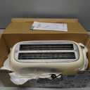 SUSTEAS Toaster 4 Slice Wide Slot, Stainless Steel Bread Bagel Toasters, Retro Long Slot Tostadora for Defrost, Reheat, Removable Crumb Tray, 1500W, 6 Browning Settings, Beige