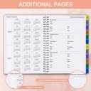 2 x 2026 Planner - Weekly & Monthly Planner Runs January 2026 to December 2026, 6.25" x 8.25", 12 Monthly Tabs, 14 Notes Pages, Inner Pocket, Flexible Cover with Twin-Wire Binding, Planners 2026