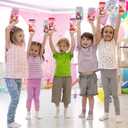 Tinlade 36 Pcs Valentine's Day Mason Jar Bags Bulk 4.1 x 6.9 Inch Cute Valentines Gnomes Stand-up Resealable Candy Gift Bags for DIY Valentine Exchange Party Favors (Multiple Styles,Multicolors)