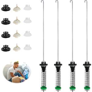 W11396716 W11171694 MVW6230HW0 WTW6120HW0 WTW5105HW0 PS12731176 Washer Suspension Rod Kit fit for whirlpool kenmore maytag 24.4in 4Pcs, Figure 2 Shows More Compatible Models