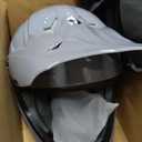 OUMURS Adult ATV Dirt Bike Helmet with Goggles Gloves & Mask Adjustable Sun Visor Motorcycle Adult Helmet Off-Road Motocross Downhill Moped MX for Unisex-Adult-Gray, L