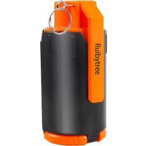 Ruibytree Tactical CS Plastic Grenade Toys,for Nerf Rival Ammo Bomb,Metal Pull Ring Grenade Toy