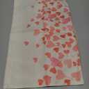 AVOIN colorlife Valentine's Day Hearts Throw Pillow Cover, 12 x 20 Inch Anniversary Wedding Cushion Case Decoration for Sofa Couch