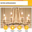 Hizashi Candelabra LED Light Bulbs 25W, Dimmable Chandelier Lights, 90+ CRI, 200LM, Soft Warm White 2700K, E12 Base, B10 Candle Bulbs, UL Listed, 6 Pack