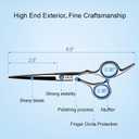 Hair Cutting Scissors, ULG Professional Hair Scissors 6.5 inch Right-Hand Razor Edge Barber Shears Salon Hair Cutting Shears Made of Japanese Stainless Steel, Hand Sharpened Blue