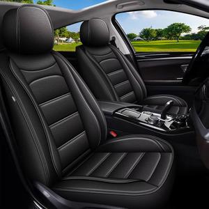 Car Seat Covers Fit for Chevy Colorado 2015-2024 2025 2026: Pickup Truck Luxury Leather Automotive Front Seat Covers, Car Seat Protector(2PCS Front, Black) 