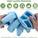 Popsicle Mold with 200 Sticks, 200 Bags, 10 Reusable Sticks, 10-Count Silicone Ice Pop Maker, Easy-Release Homemade Ice Cream Mold, Funnel and Brush