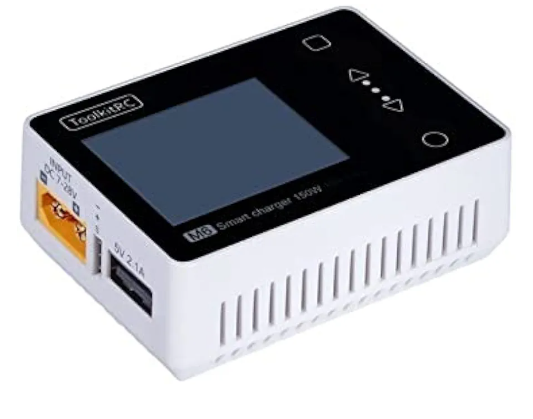 M6 150W 10A 2-6S Mini Pocket Model Charger Servo Balance Charger for FPV Racing Drone Black