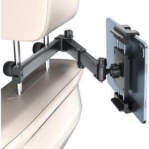PLDHPRO Tablet Holder for Car Headrest Mount iPad Backseat Foldable Back Seat Stand Compatible 5.1-15.6'' Phones Tablets, Road Travel Essentials for Kids Accessories