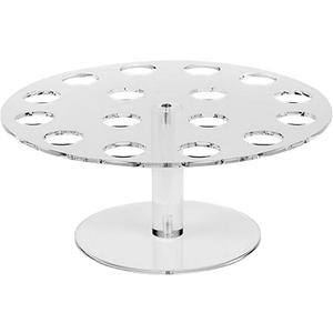 Ice Cream Cone Holder, 16 Holes Acrylic Stand for Displaying Waffle Cones, Cupcakes, Hand Roll Sushi, Popcorn, Food Display Stand for Party Birthday Wedding Christmas