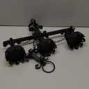 Black Wall Candle Sconces,3 Iron Candelabra,Gothic Victorian Decor,Rustic Wall Candle Holder for Bathroom,Living Room,Dining Room