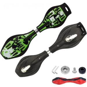 Caster Board Skateboard, Compact and Lightweight Caster Board Deluxe Junior Caster Board with Illuminating Wheels and 360 Degree Casters for More Excitement and Fun for Adults, 29.1"*7.4"