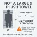 HERCULEAN Premium Bath Towels 24 x 48 Pack of 6 | Quick Dry and Highly Absorbent | 100% Cotton Terry Towels for Bathroom - Perfect for Shower - Pool and Spa - Luxury Soft Towels - Black
