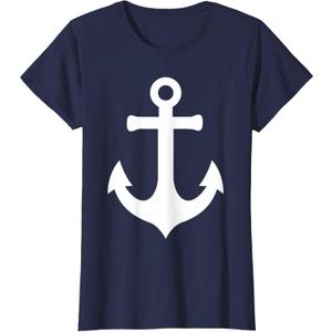 Boat Anchor for Women Nautical Boating Style Summer Sailing T-Shirt