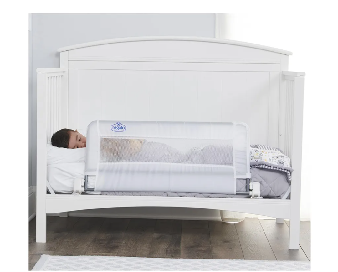 Regalo Swing Down Crib Rail, with Reinforced Anchor Safety System