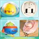 4PCS Animal Press to Go Car Toys for Toddlers 1-3, Push Go Friction Car Toys for 6-18 Months Baby, Animal Space Racing Cars, Infant Play Vehicle Set, Birthday Gifts for 1 Year Old Boy & Girl