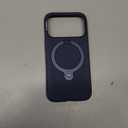 TORRAS Q3 Silicone 360 Spin for iPhone 17 Pro Case with Stand, Fit for MagSafe, Magnetic Ring Kickstand with Camera Control, Liquid Silicone Rubber Soft Phone Case for iPhone 17 Pro 6.3'', Deep Blue