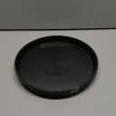 12 INCH Plant Saucer Tray 6-Pack Black Round Plastic Saucer Durable Plant Tray Flower Pot Saucer Round Pallets for Indoors and Outdoor, Plant Container Accessories (12 INCH 6-Packs)