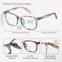 CCVOO Reading Glasses for Women/Men, Eyeglasses, Blue Light Readers for Women/Men, Computer Eye Glasses, Cheaters