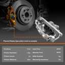 Front Brake Caliper with Bracket Compatible With 2015-2020 Acura TLX,2009-2014 Acura TL,2006-2014 Honda Ridgeline - 19-B3102 19-B3103, Front Driver and Passenger Side, 2 Pcs