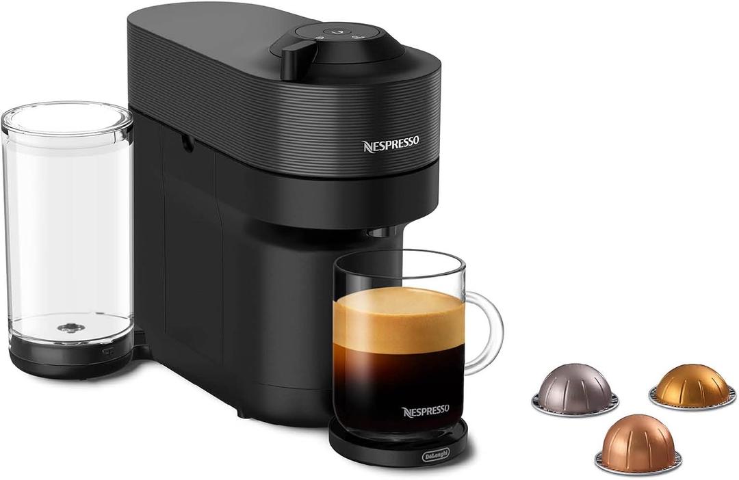 Nespresso Vertuo Pop+ Coffee Maker and Espresso Machine, Licorice Black