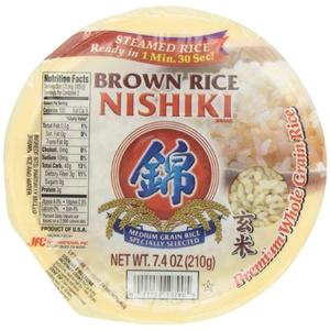 Nishiki Cooked Brown Rice, 7.4-Ounces (Pack of 6) By OCT 09 2026