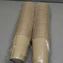 100% Compostable Disposable Coffee Cups [12oz 80 Pack] Paper Cups Made from Bamboo, Eco-Friendly, Biodegradable Premium Party Cups, Natural Unbleached by Earth's Natural Alternative