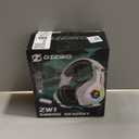 Ozeino Gaming Headset for PC, Ps4, Ps5, Xbox Headset with 7.1 Surround Sound Gaming Headphones with Noise Canceling Mic, LED Light Over Ear Headphones for Switch, Xbox Series X/S, Laptop, Mobile White