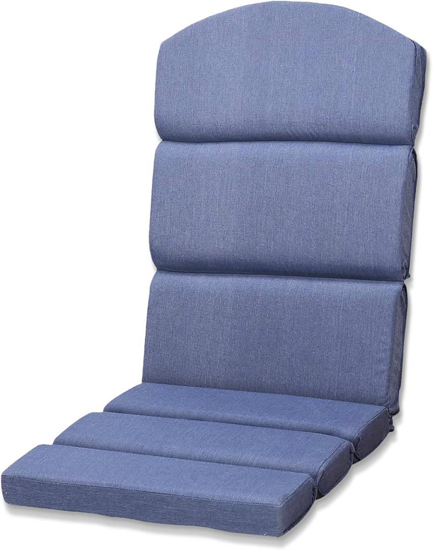 BPS 52x20 Inch Outdoor Adirondack Chair Cushion, Fade-Resistant and Water-Resistant Olefin Fabric Patio Chair Cushions with Straps for Outdoor/Indoor Dining Chairs, Rocking Chairs